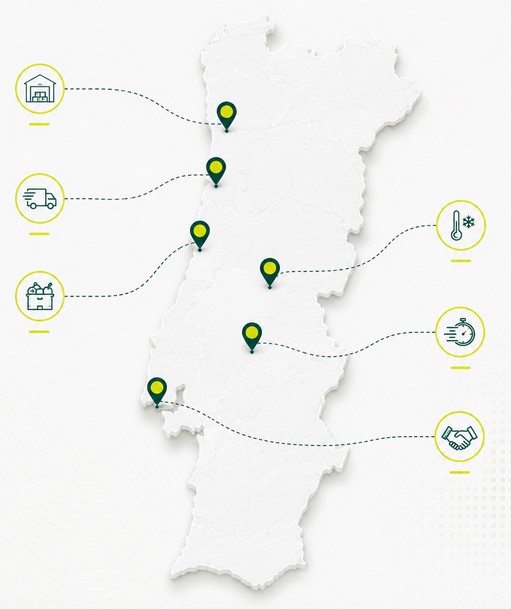 Mapa de Portugal - Monte Cristo
